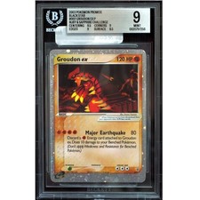 Groudon EX #002 Black Star Holo Promo Pokemon Card BGS 9 Mint