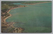Postcard: Aerial view of Hills Beach, Biddeford, Maine