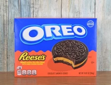 OREO REESE'S Peanut Buttery Creme Chocolate Sandwich Cookies Limited Edition