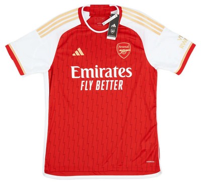 Adidas Official Home Arsenal Jersey 2023/2024 -Red-Gold