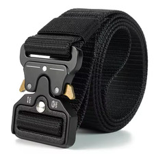 Genuine Tactical Belt Quick Release Nylon Military Outdoor Sports Black Unisex