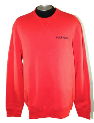 Men's Red Sweatshirt NEW Tommy Hilfiger Tag XL Sleeve 34