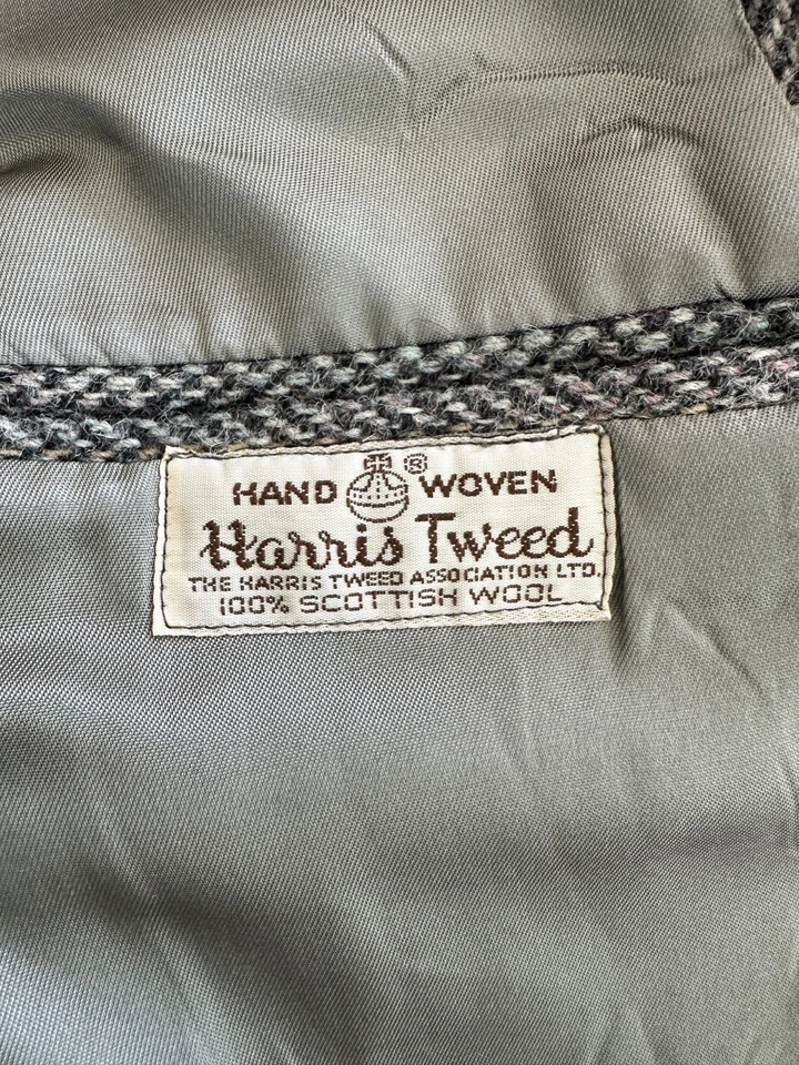 Harris Tweed Tejido a Mano 100% Pura Lana Escocesa Tweed Traje Chaqueta Talla 42 Foto 3 de 4