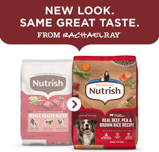 Nutrish Rachael Ray Adult Dry Dog Food Real Beef, Pea  Brown Rice Recipe, 5 lb.