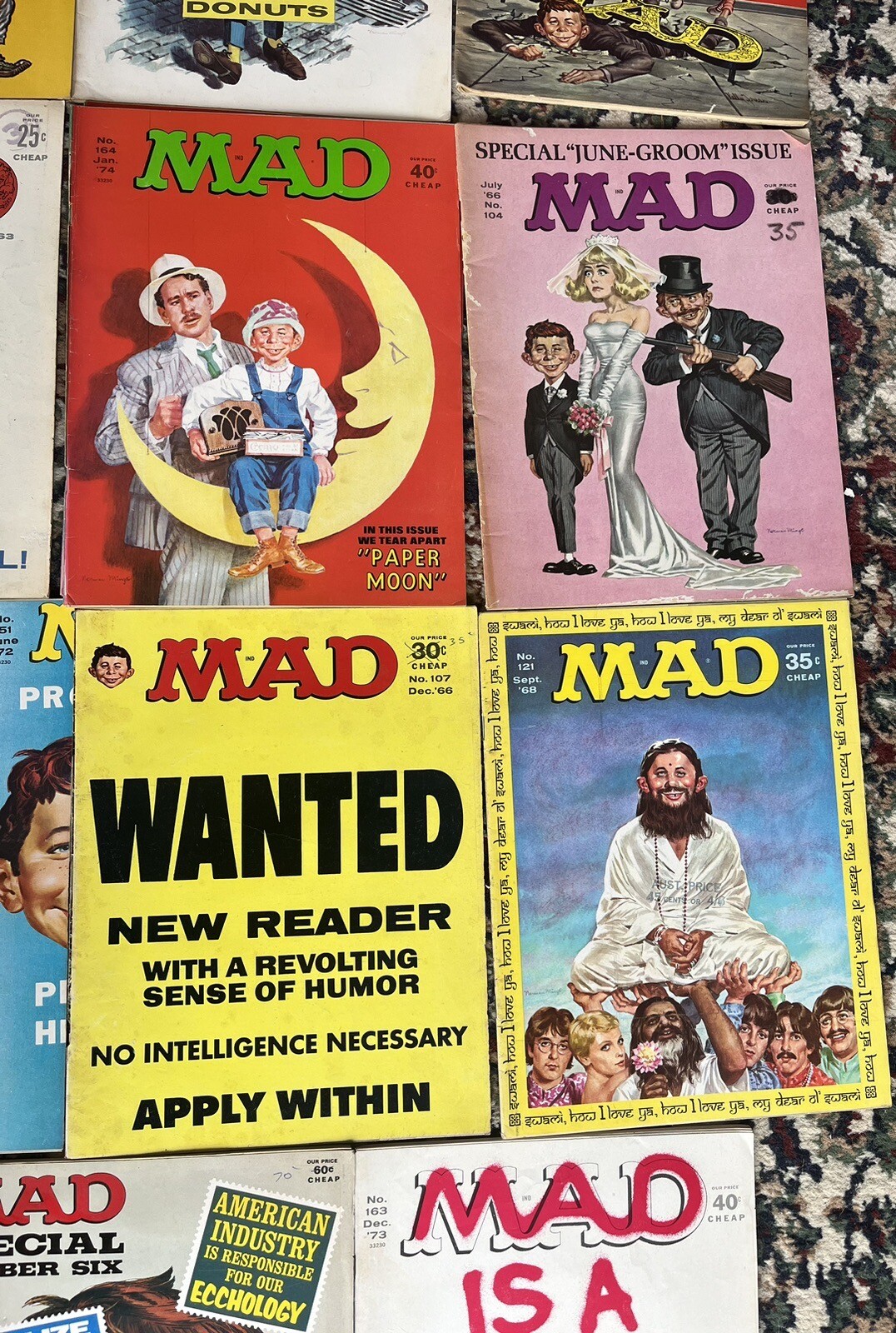 Mad Magazines Vintage Lot of 15 (including 3 British Ed 1960s). eBay