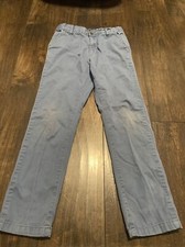 Boys Children  s Place Chino Pants with Adjustable Waist - Blue, Size 8