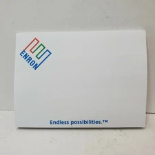 Enron Corp Logo Sticky Note Pad Moore Note Stix Vintage Endless Possibilities