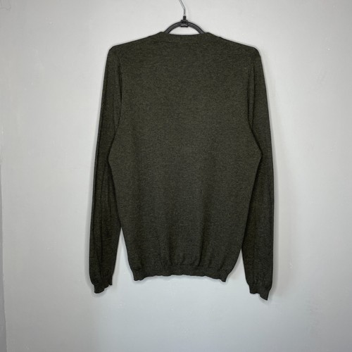 Suitsupply Mens V-Neck Green Cotton Cashmere Blend Cardigan Size XS - Picture 2 of 5