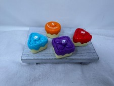 Lot of 4 LeapFrog Replacement Plastic FOODS f...