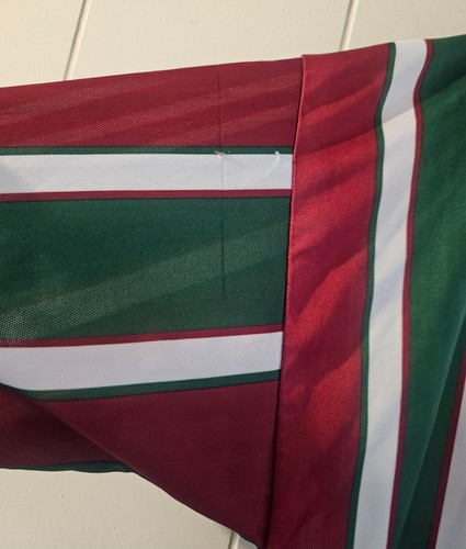 Vtg Unimed Fluminense Collared Soccer Football Brasil Striped Jersey Sz L - Picture 5 of 9