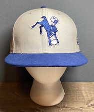 Indianapolis Colts NFL Team Apparel Stretch Fit Size OSFM Hat Cap Blue White