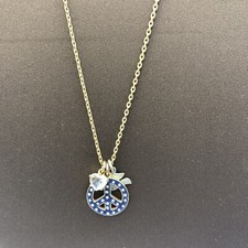 Hippie Juicy Couture Gold Tone Necklace Peace...