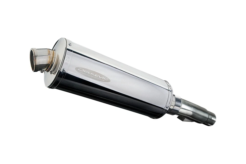 Kit silenciador de escape ovalado de acero inoxidable Honda NC700D Integra 2012-2013 Slip On 14" Foto 4 de 4