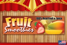 18"x60" - Fruit Smoothie Banner