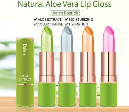 4 Colours Organic Aloe Vera Moisturizing Crystal Jelly Lipsticks, Dulele Magic - Picture 5 of 6