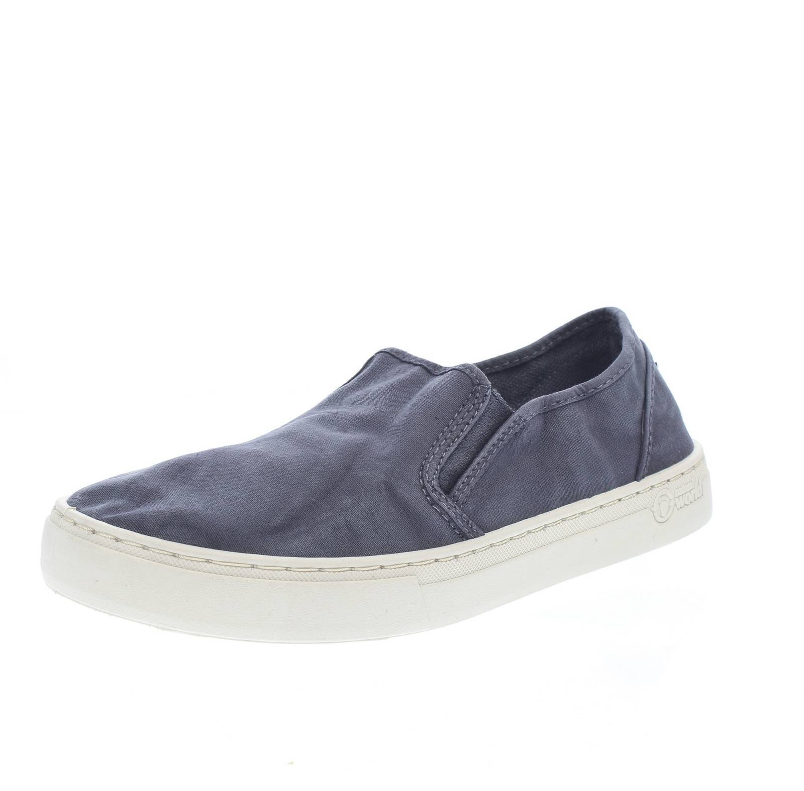 Natural World Old Gazelle - Slip On In Tessuto Blu - Taglia 44 [29.2cm] Scarpe