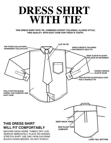 Toddler Pumpkin Dress Shirt V2000 with Matching Tie Hankie Long Sleeves 2T,3T,4T - Picture 2 of 2