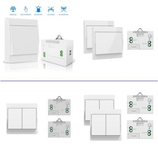 Funk-Lichtschalter System ohne Batterie Wandschalter mit Empfänger Fernsteuerung