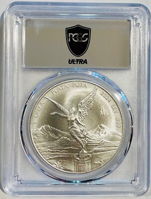 メキシコ　リベルタード 銀貨　APMEX PCGS　FIRST 2024年 メキシコ リベルタード 銀貨 APMEX PCGS FIRST 2024年 - メルカリ