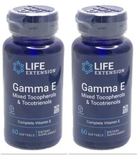 Gamma E Mixed Tocopherols  Tocotrienols, Life Extension, 2 X 60 Gels 360mg 45IU
