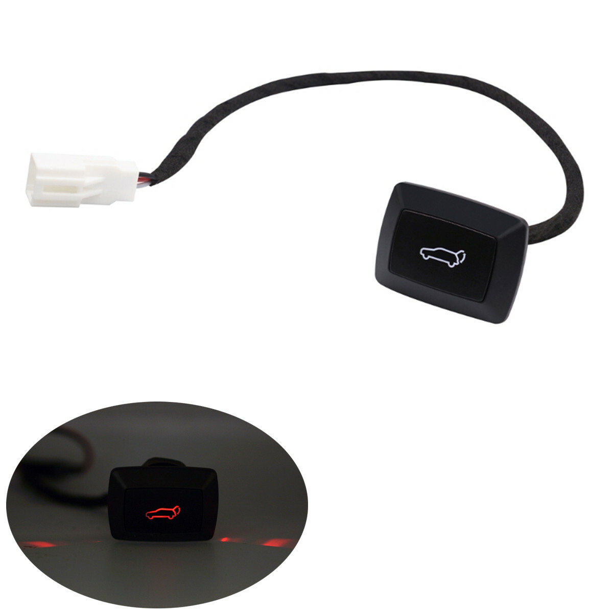 Car Rear Trunk Lock Boot Release Switch Tailgate Opening Button TailLamp Control