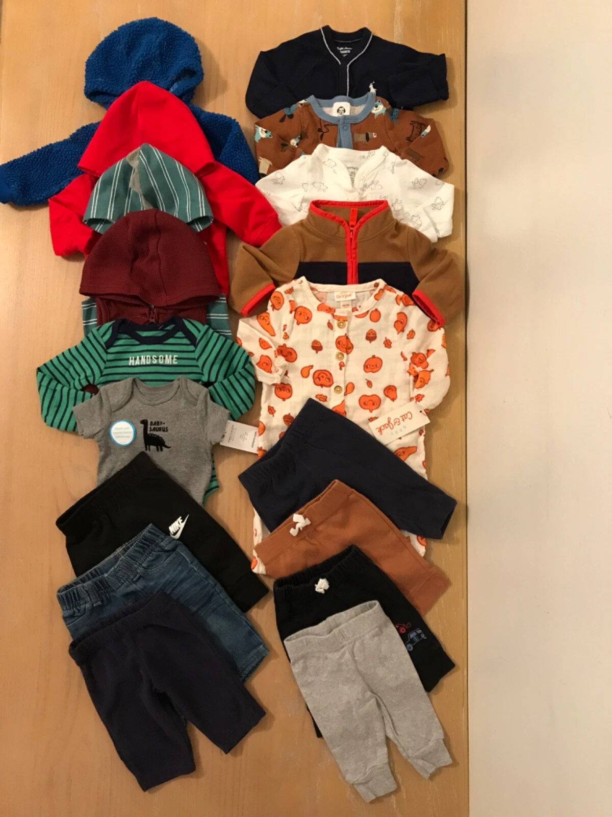 Carter's & Others Infant Boys Clothing Lot of 18 (3 New) Size Newborn