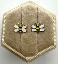 Sterling Silver Baby Bee Earrings