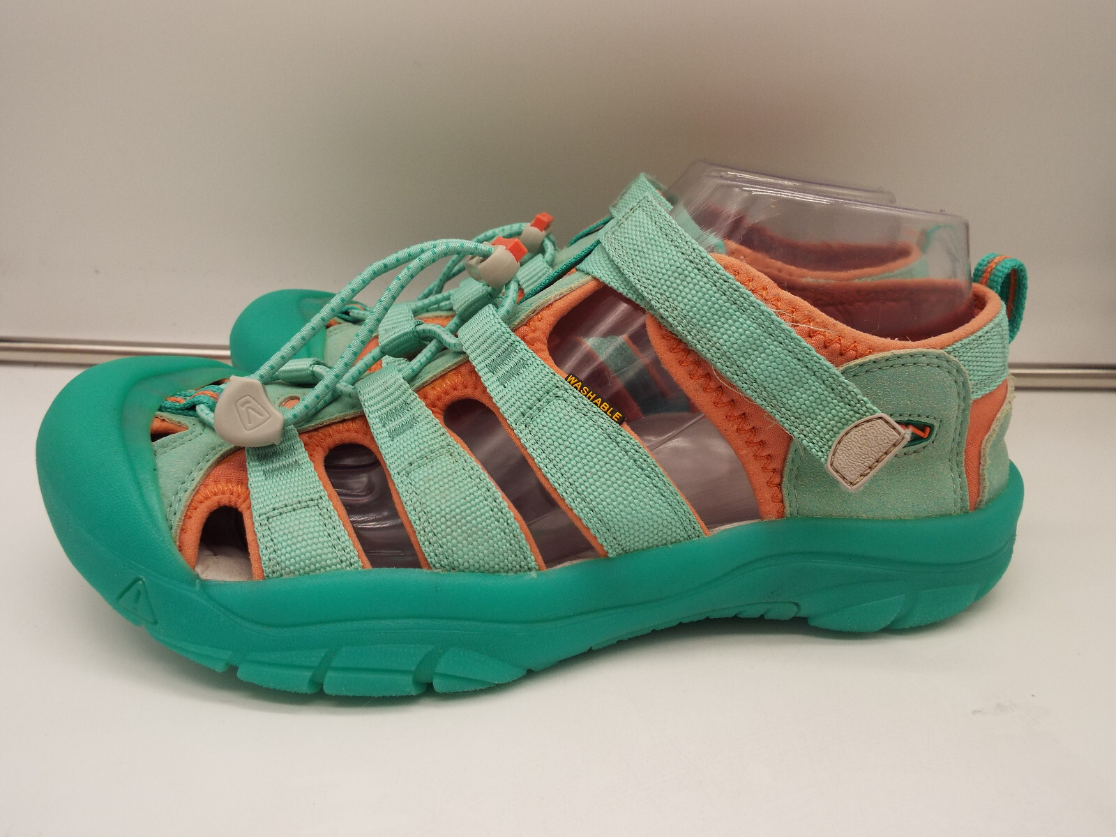 Scarpe da trekking impermeabili Keen Newport H2 verde acqua e pesca sandalo donna taglia 7