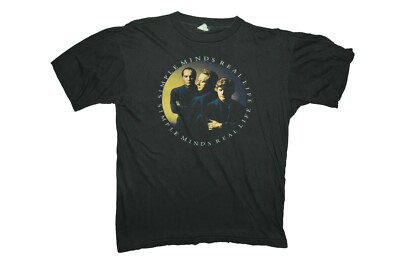 Vintage 90s Simple Minds Real Life 1991 Tour T-shirt | eBay