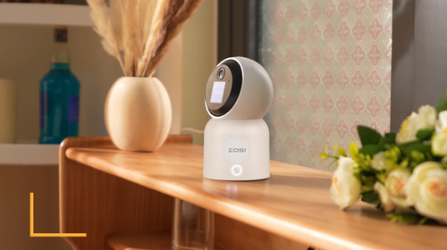 ZOSI 5MP WLAN Überwachungskamera Innen Weiß 360° Baby Kamera WIFI PTZmit Monitor - Video 1 von 2