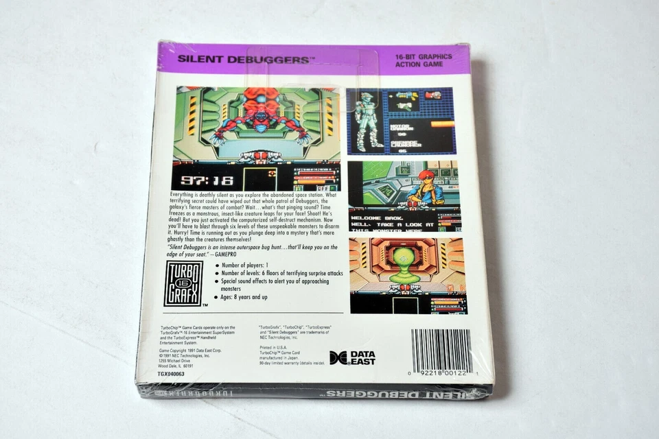 NEW ✹ Silent Debuggers TURBOGRAFX 16 Game ✹ FACTORY SEALED Turbo Grafx 16 ✹ USA - Image 4 of 4
