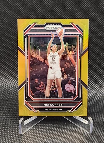 2023 Panini Prizm WNBA #23 Nia Coffey Gold Prizm 09/10 Atlanta Dream
