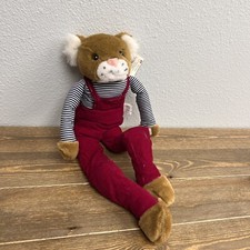 Vintage Kelly Toy Longleg Lion With Overall Plush With Tag