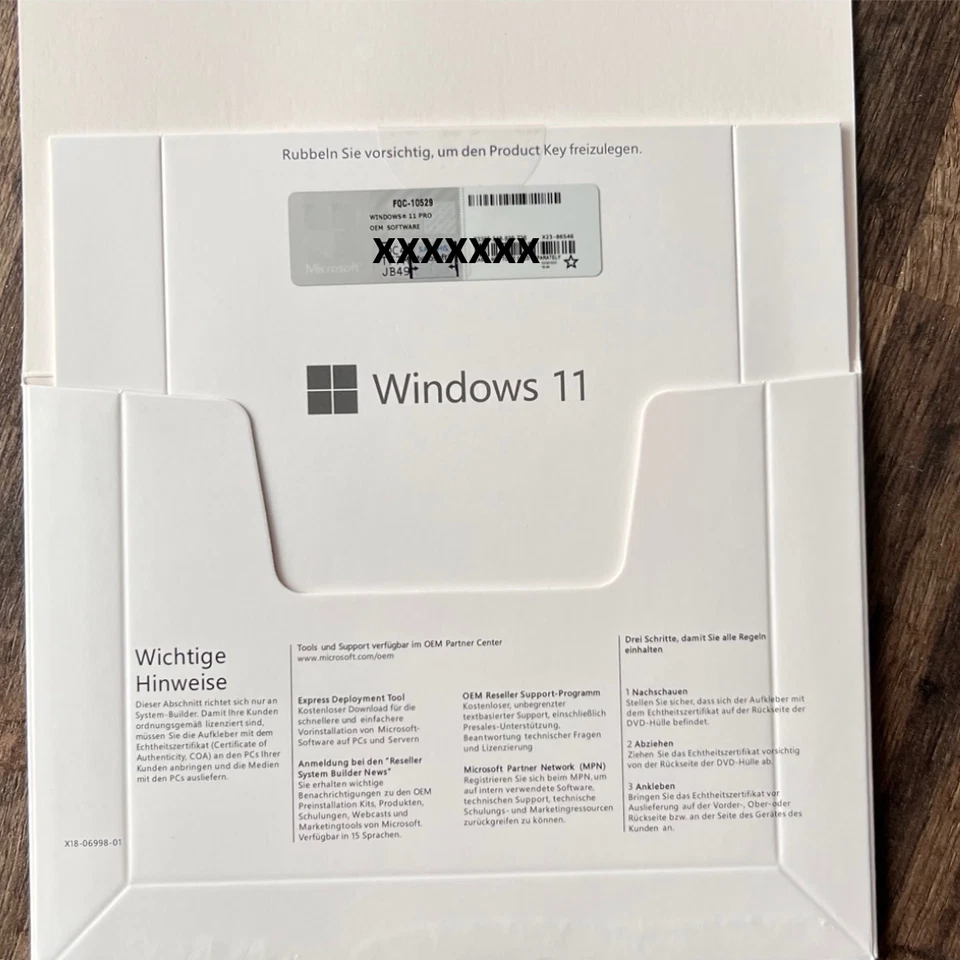 Microsoft Windows 11 Pro DVD Deutsche Vollversion NEU & OVP - Bild 3 von 4