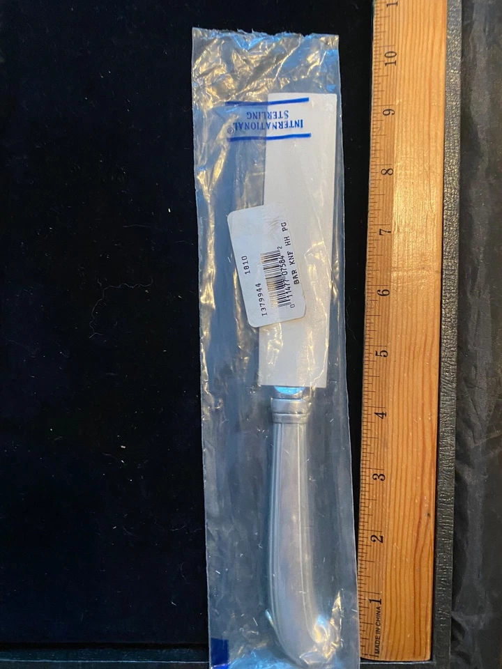 PLATA ESTERLINA INTERNACIONAL 1810 NUEVA BARRA HERRAMIENTA SERVIDOR PISTOLA EMPUÑADURA MÁS AV. Foto 3 de 3