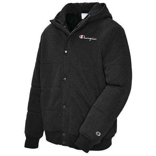 Puffer Jacket Hoodie Zipper Outerwear 