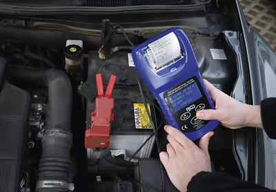 BGS Digitaler Batterie Ladesystem Tester + Drucker automatisch testen 6-24 Volt