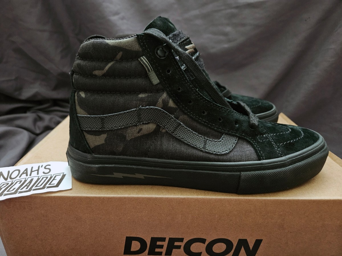 Vans x Defcon 'Multicam Black' SK8-Hi Notchback Pro Sneakers Size