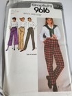 Simplicity Misses' Pants Pattern Sz 14 Waist 28" Tapered Straight Cropped & Wide — photo 1