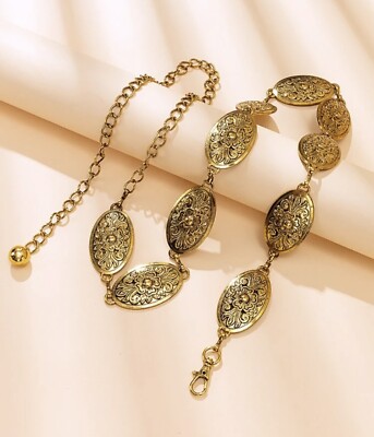 Bohemian ketten gürtel  sunburst Vintage Look Gold  
