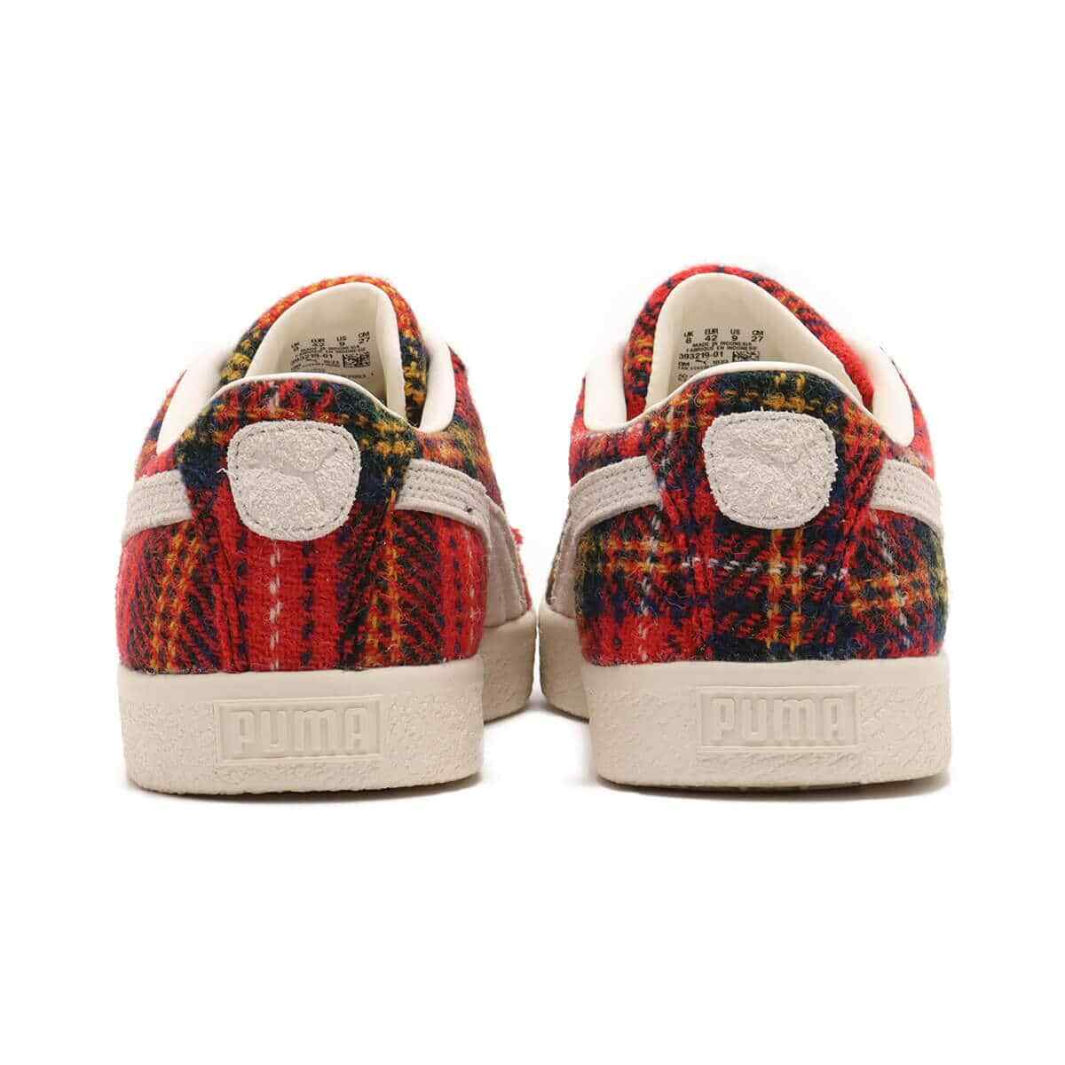 Puma Suede Vtg Harris Tweed Color Frosted Ivory-Red 393219