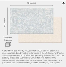 Baby Care Soft Rug (Inca , Pink ) 98'' x 59''   OPEN BOX