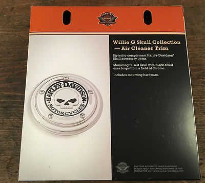 Harley Davidson Skull Air Filter Cover Softail Dyna Evolution