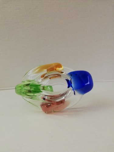Mstisov Glassworks Cased Glass Swan Ashtray 'Rhapsody' By Frantisek Zemek - Picture 11 of 12