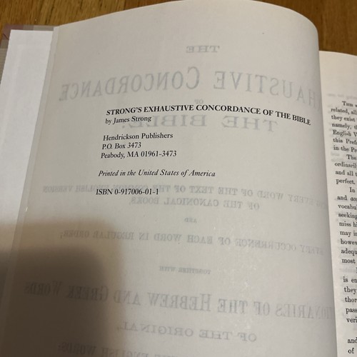 Strong's Exhaustive Concordance of the Bible by James Strong - Picture 11 of 15