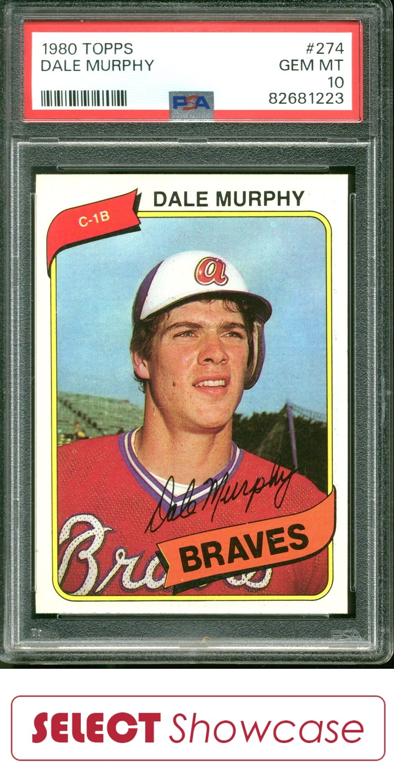 1980 TOPPS #274 DALE MURPHY BRAVES PSA 10