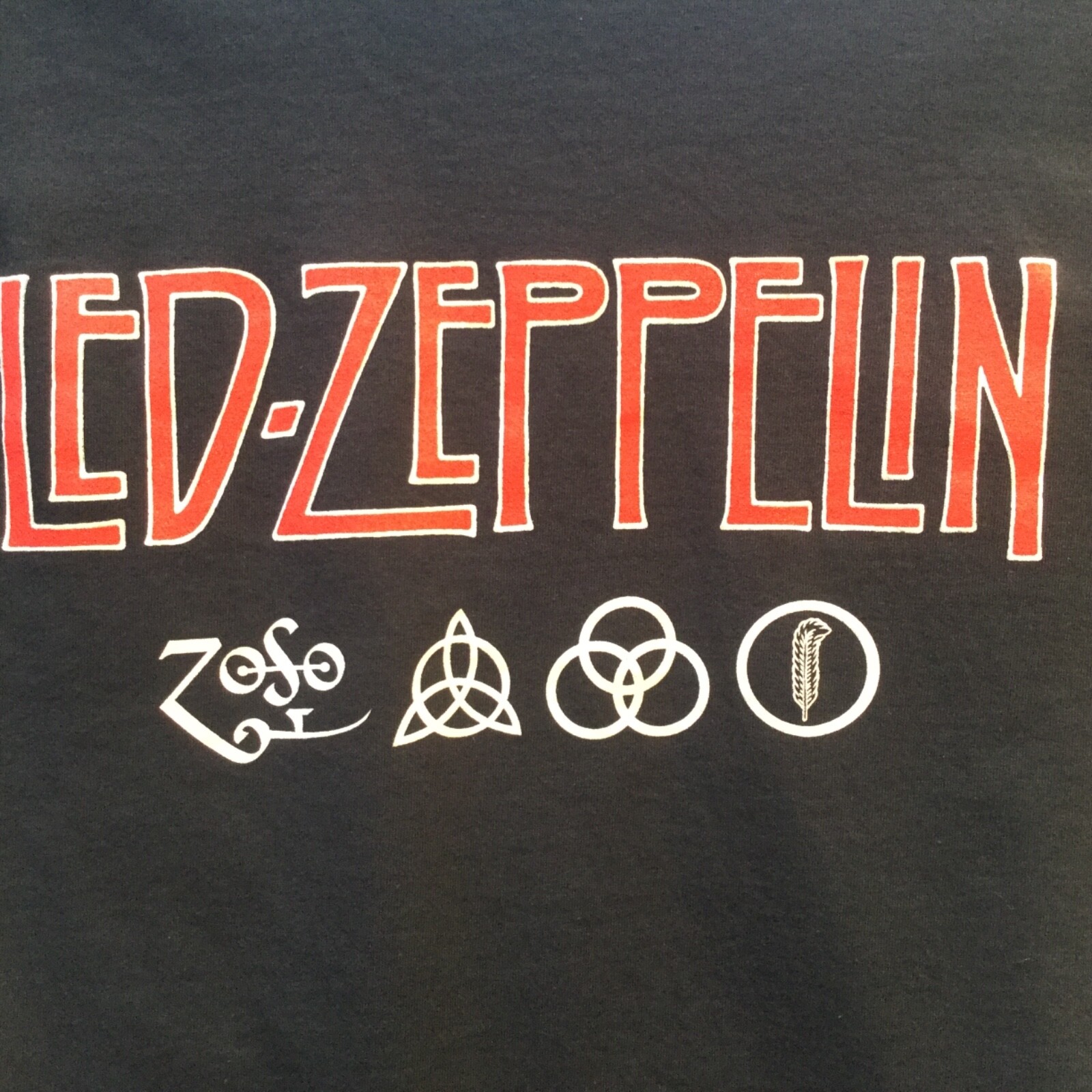 Led Zeppelin “ZoSo Zeppelin IV" TShirt Medium Black PINK FLOYD THE WHO