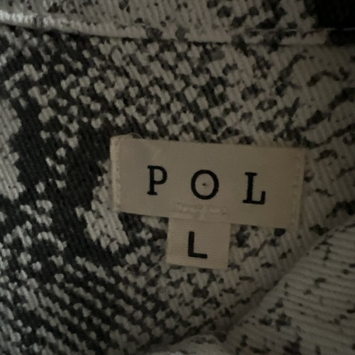 POL animal print distressed jacket mob wife , edgy rocker concert grunge large - Picture 3 of 6