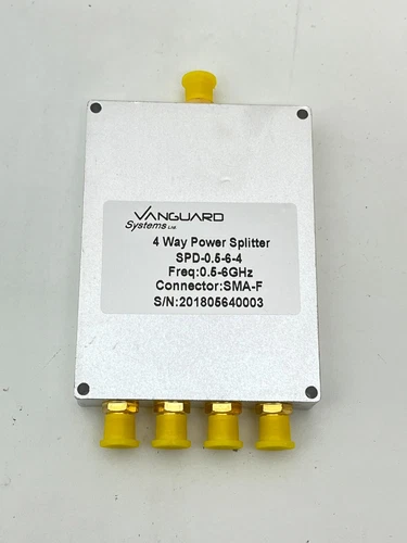 Vanguard 4 Way Power Splitter SPD-0.5-6-4 - NEW