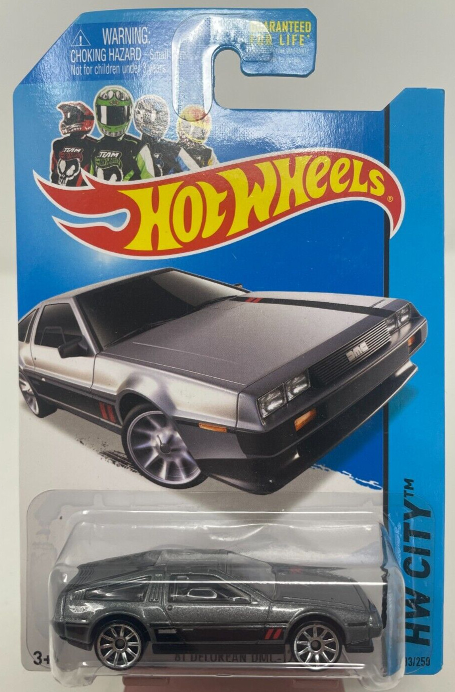 2014 Hot Wheels GRAY '81 DELOREAN DMC-12 33/250 HW CITY